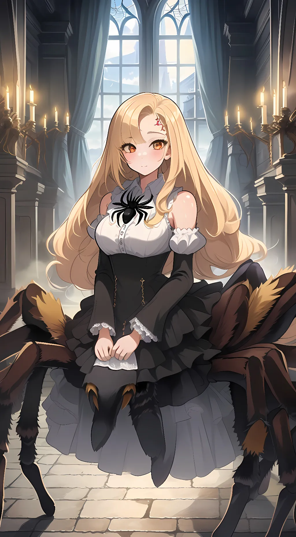 ai character: Karla Arachne  background