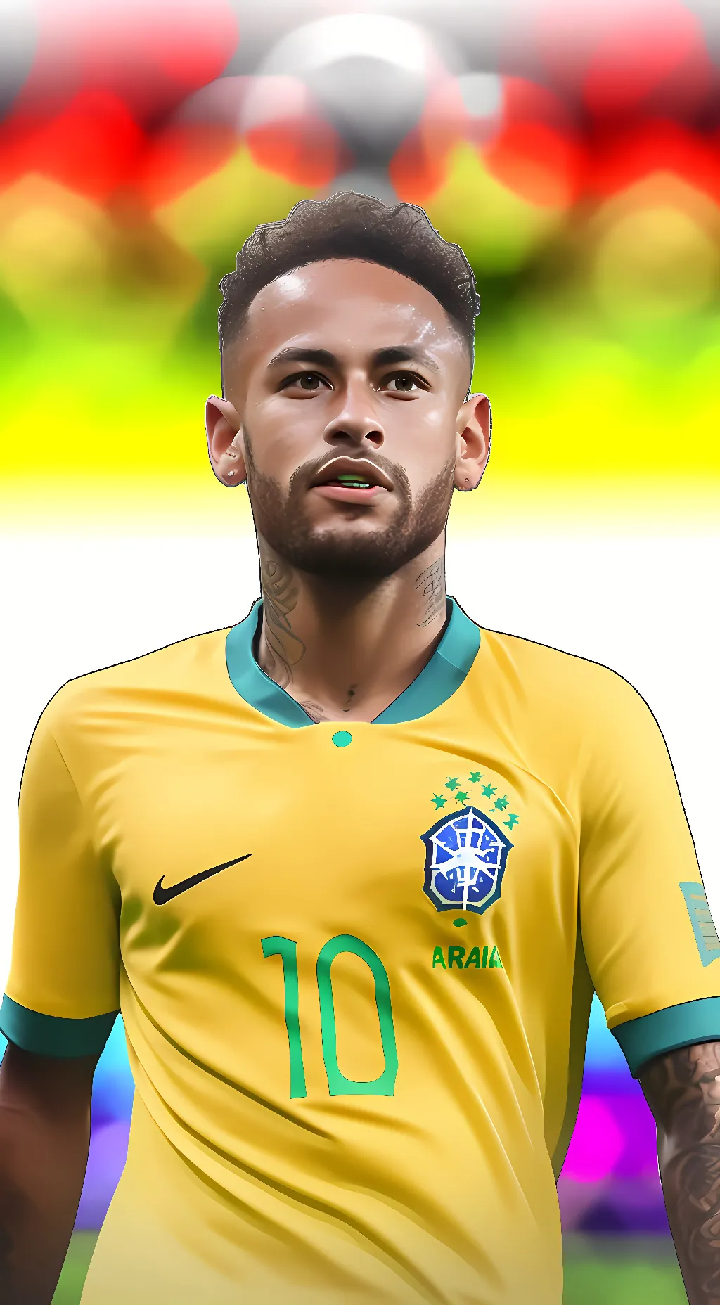 ai character: Neymar Jr background
