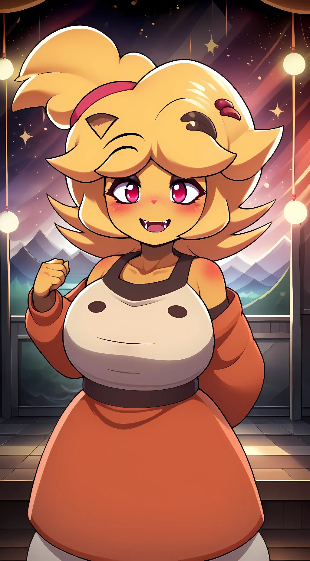 ai character: Caty background