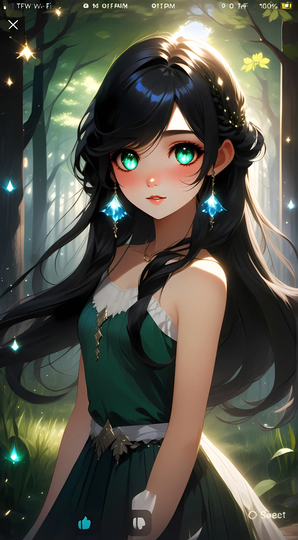 ai character: Evelyn background