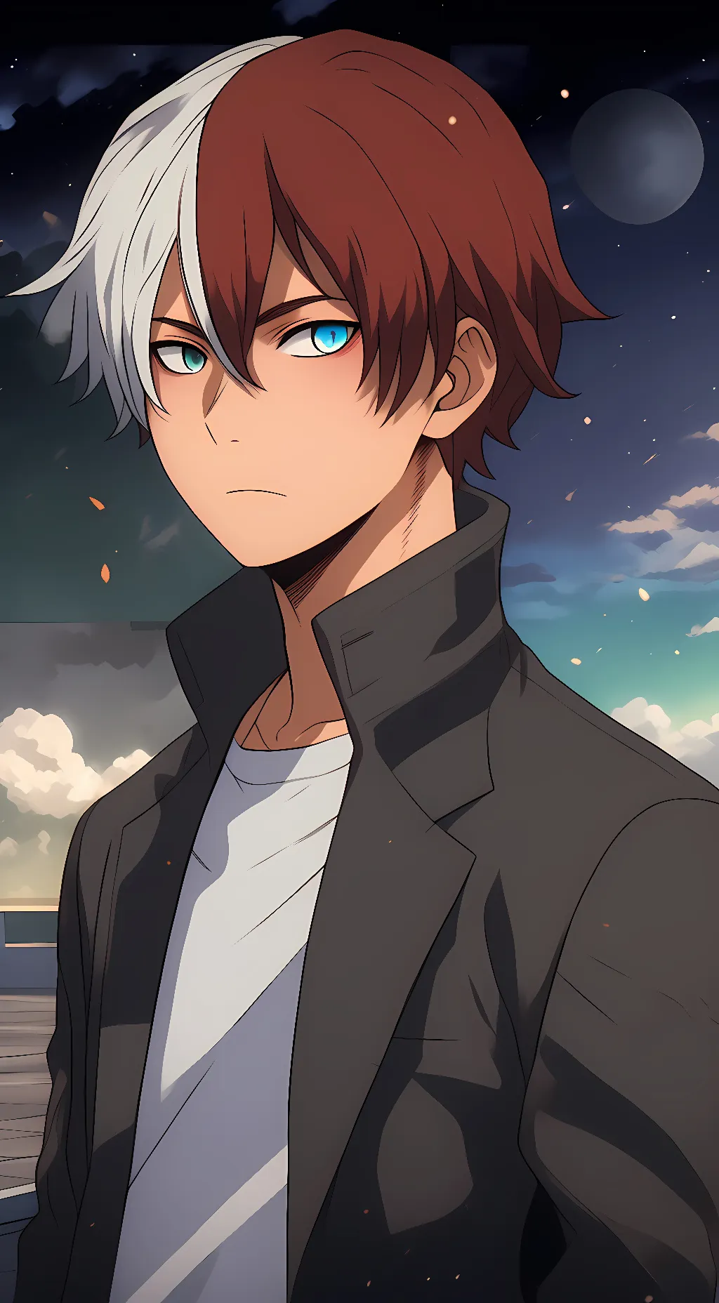 ai character: Todoroki  background