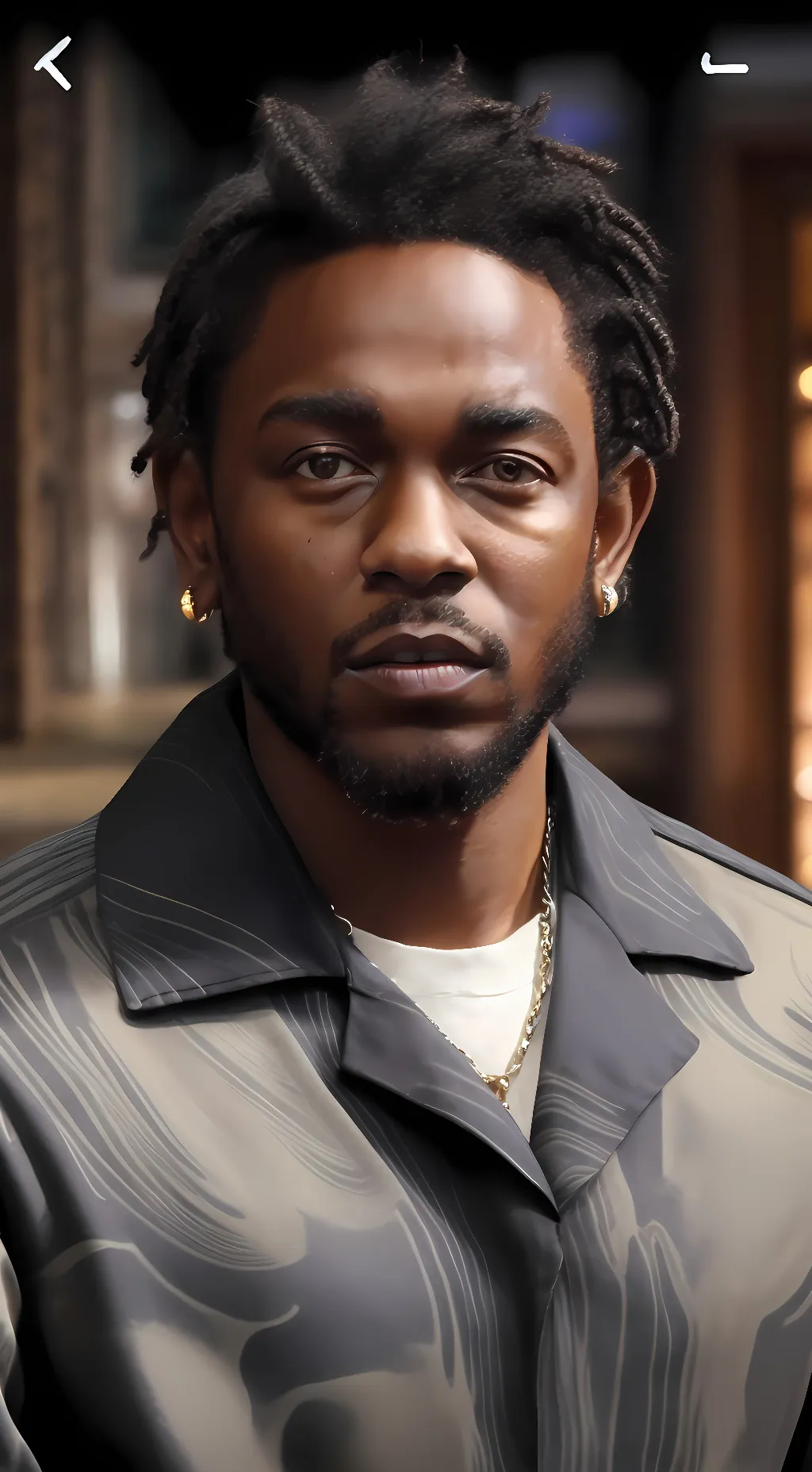 ai character: Kendrick Lamar background