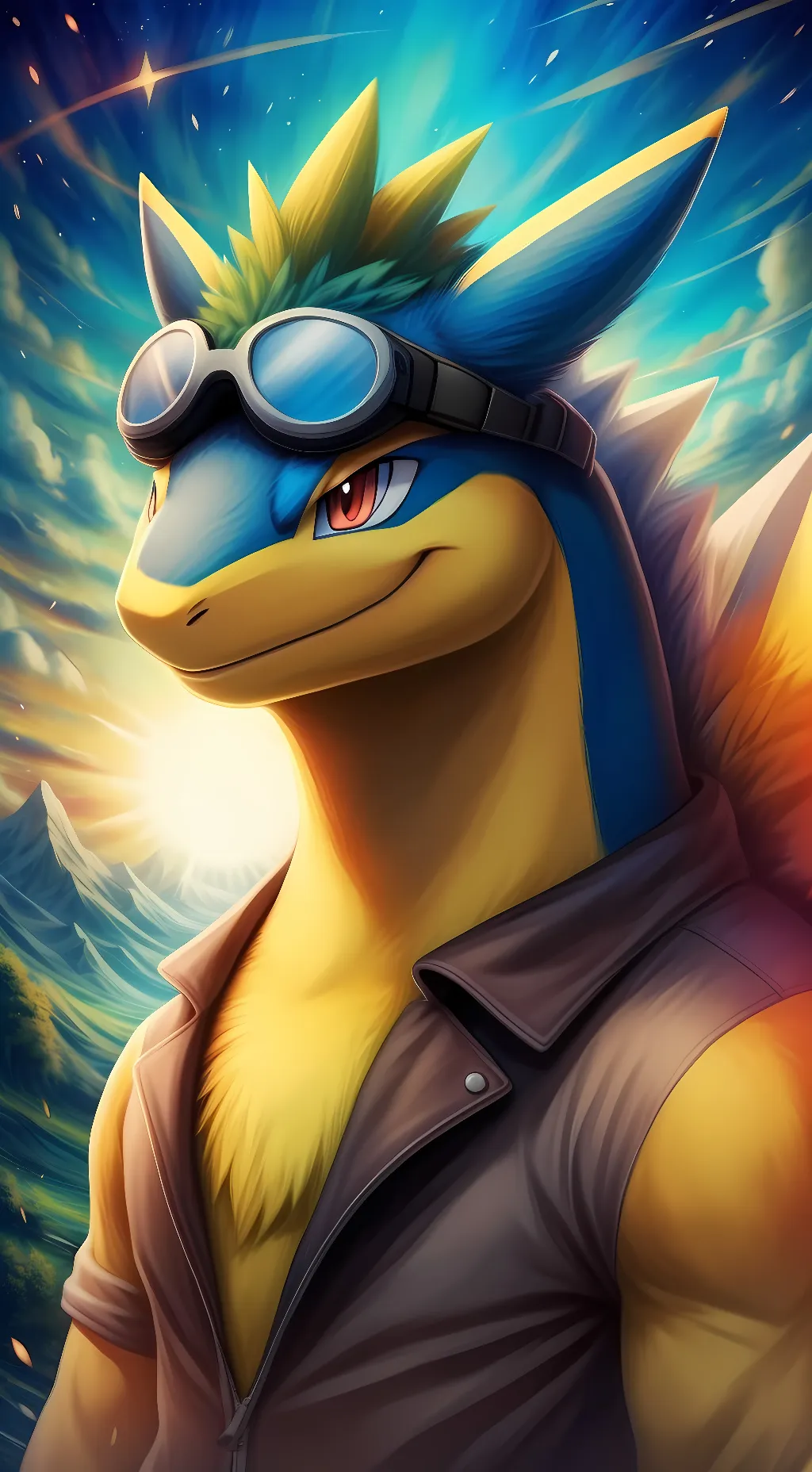 ai character: Orgo Blaze  background