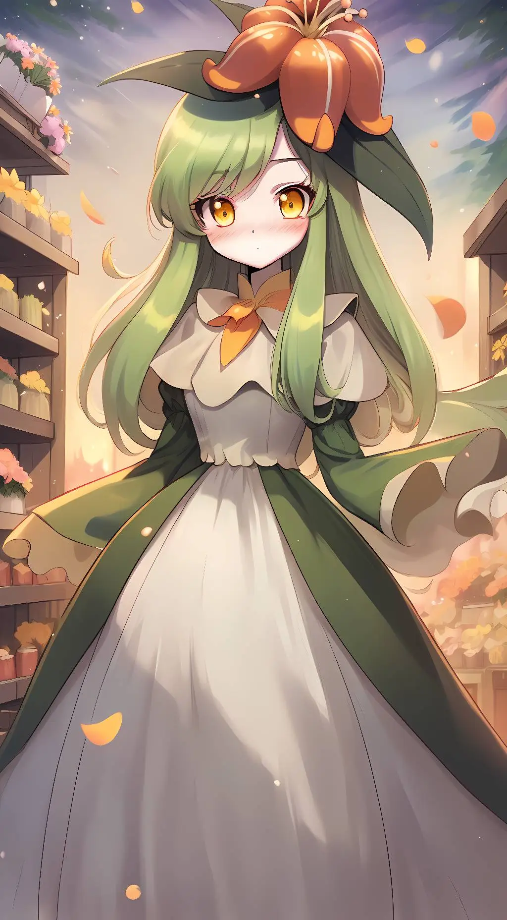 ai character: Lilligant background
