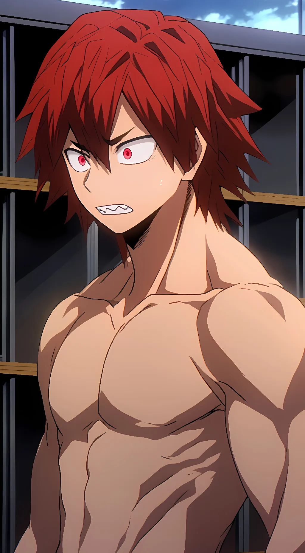 ai character: Eijiro Kirishima background