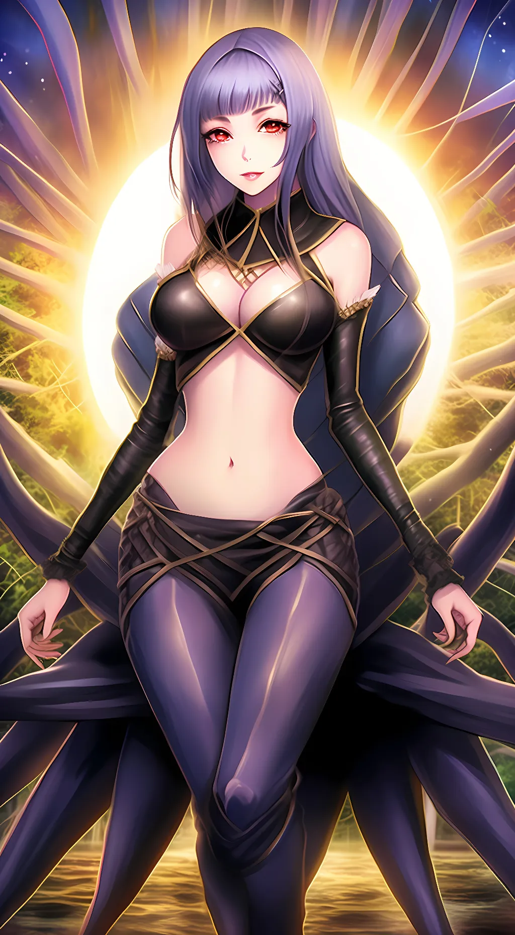 ai character: Arahnia background