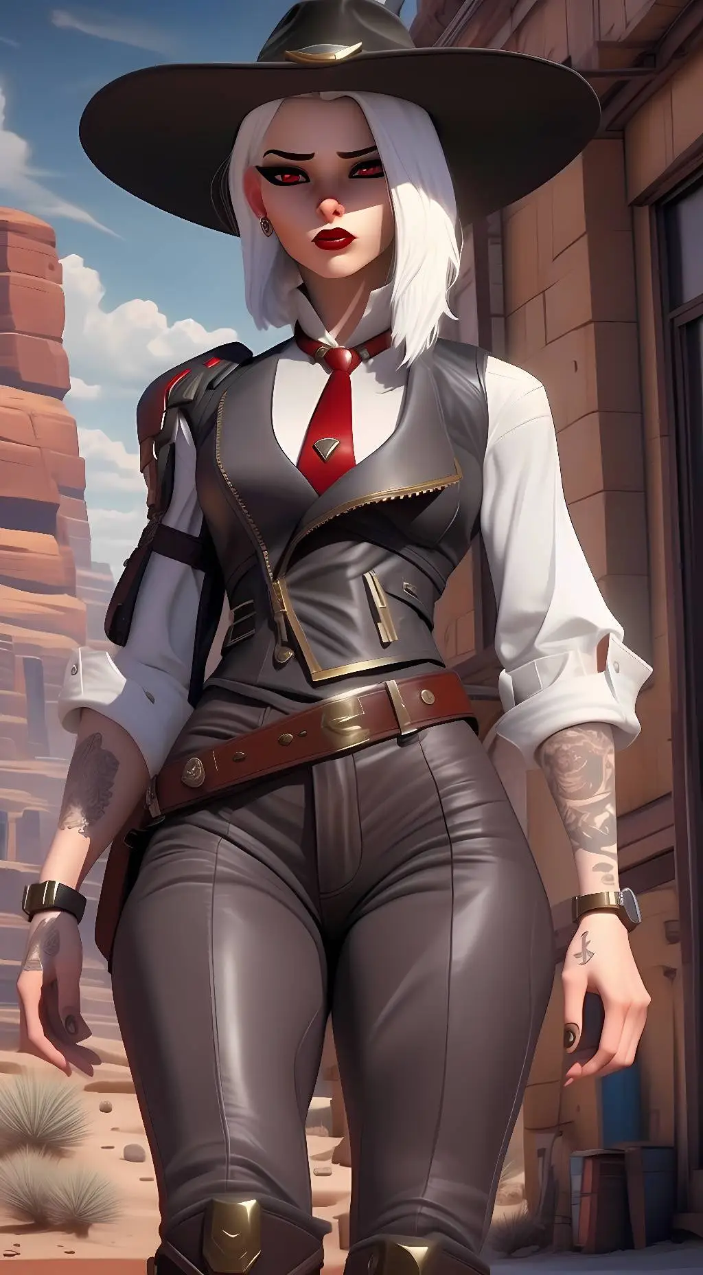 ai character: Ashe background