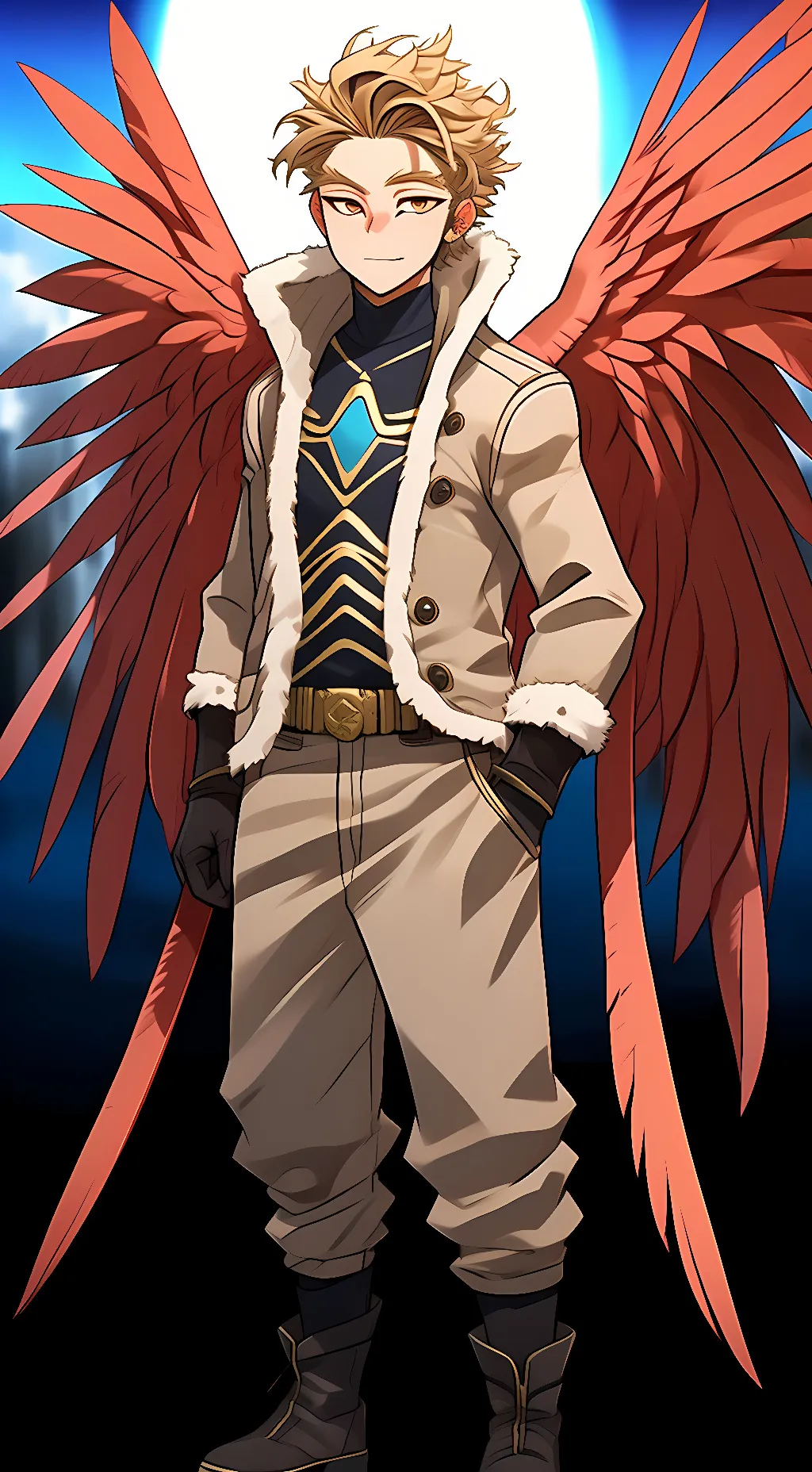 ai character: Hawks (MHA) background