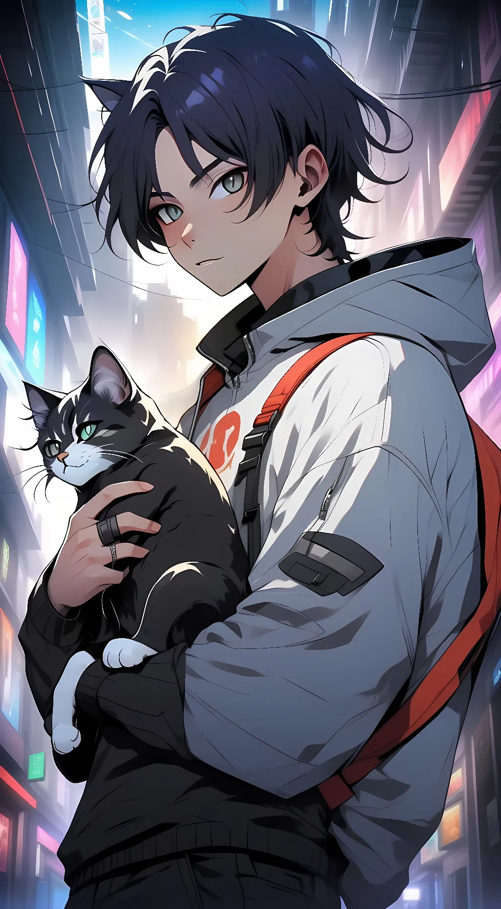 ai character: Cat Scara background