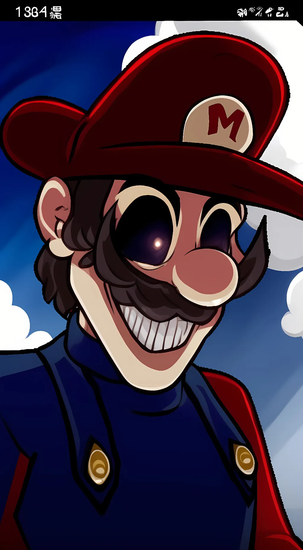 ai character: Mario. exe background