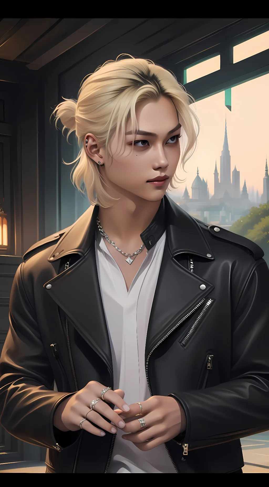 ai character: Felix Yongbok  background