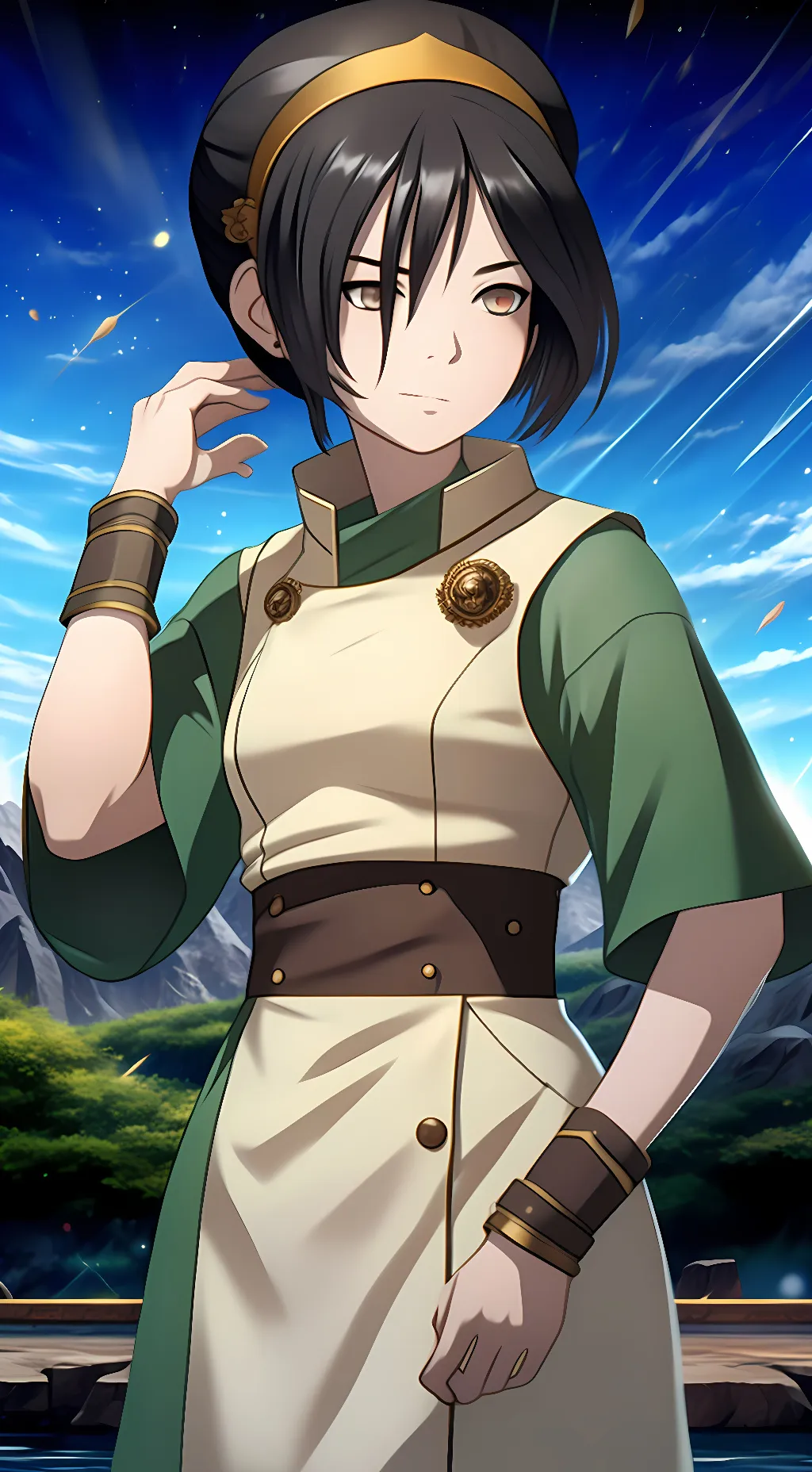 ai character: Toph Beifong background