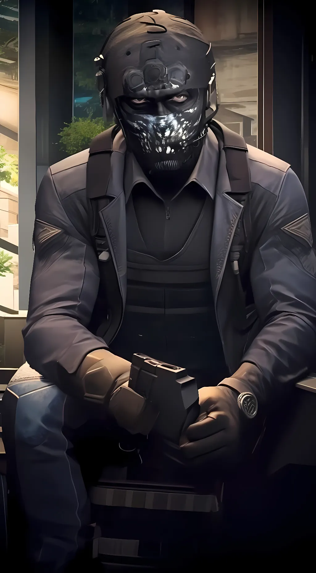 ai character: KEEGAN (from cod) background