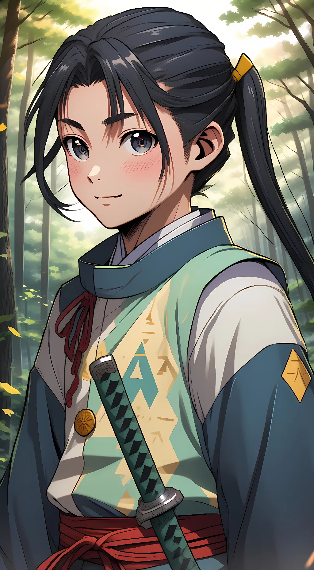 ai character: Shion  background