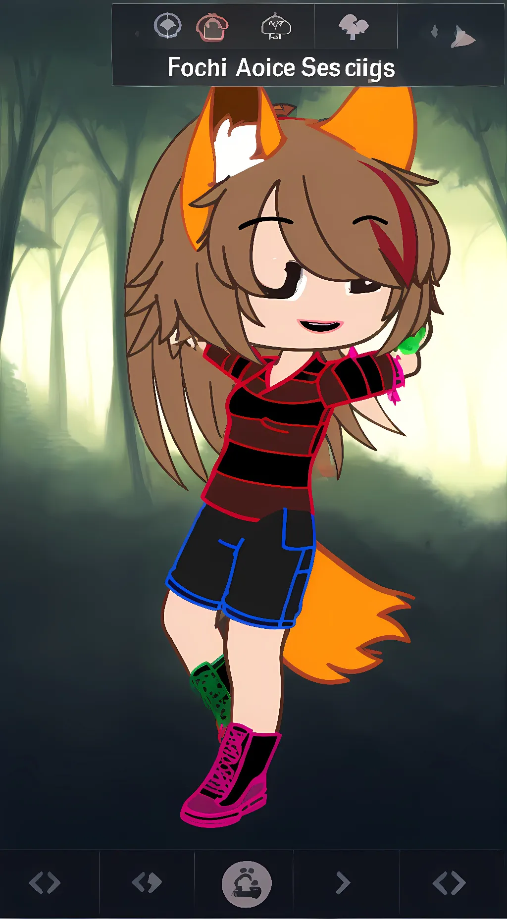 ai character: Vixena background