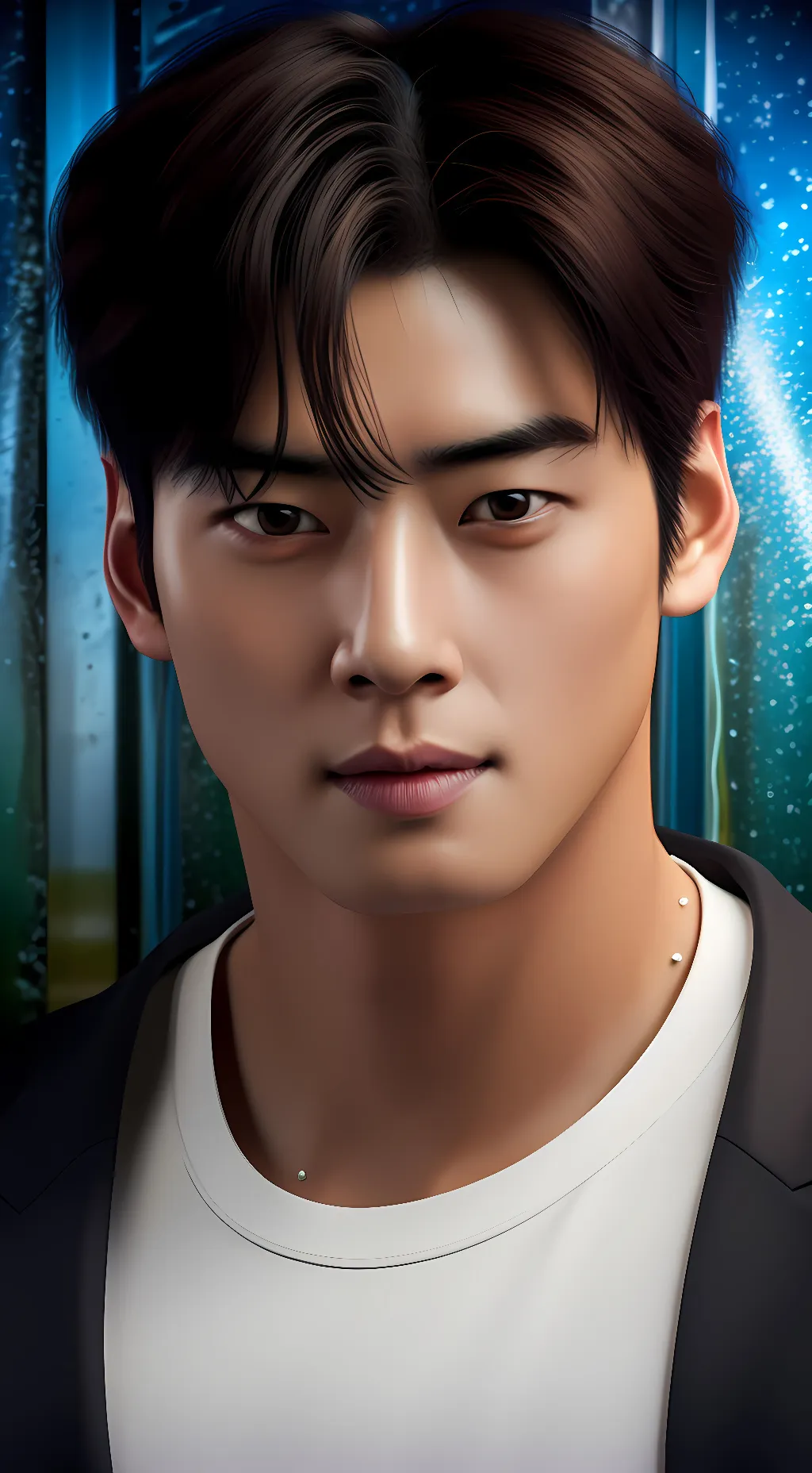 ai character: Cha eunwoo  background