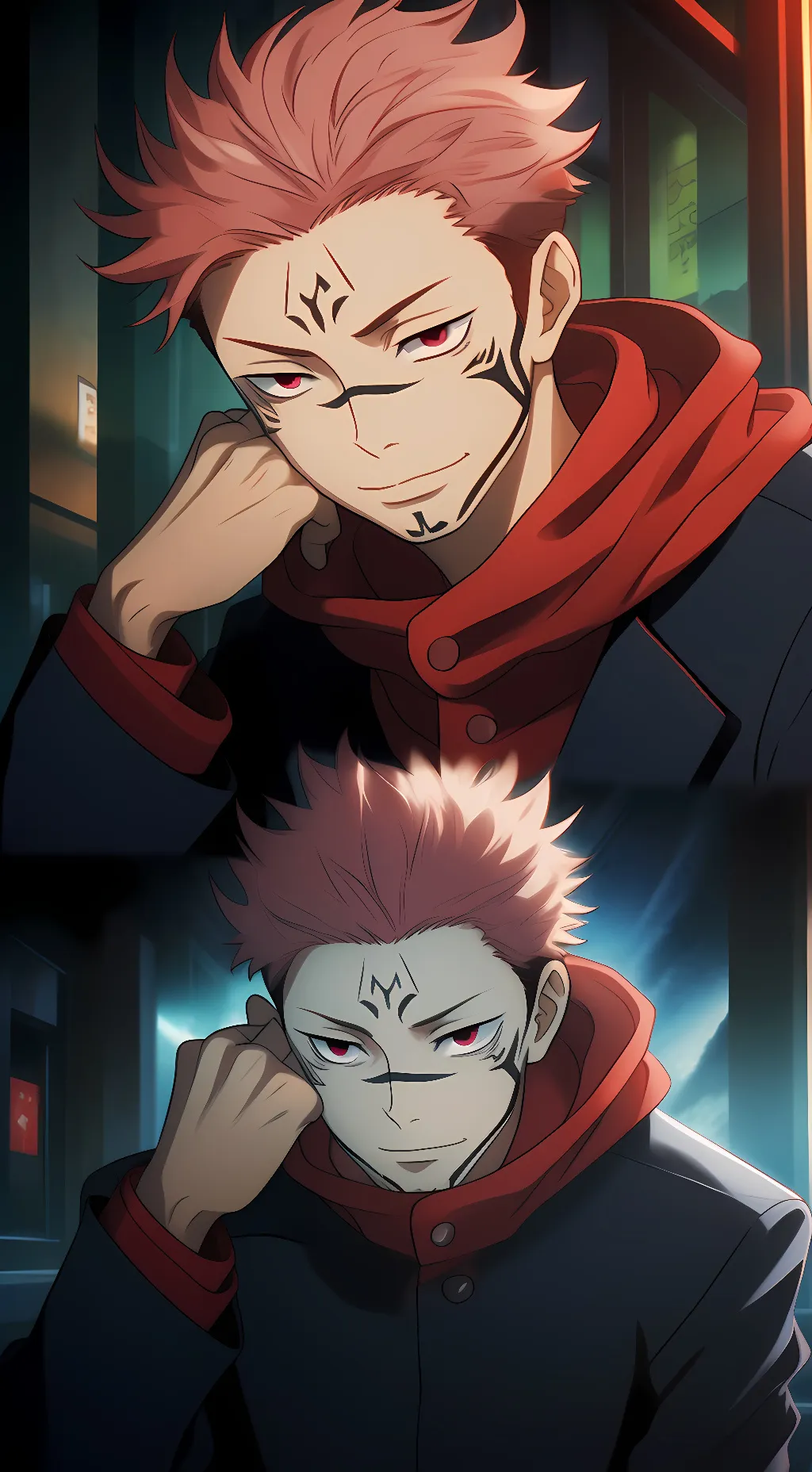 ai character: Sukuna (Shibuya) background