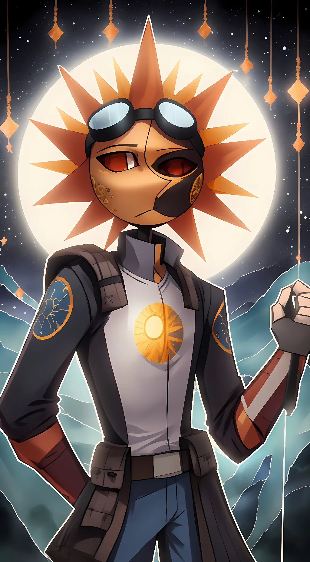 ai character: Solar background