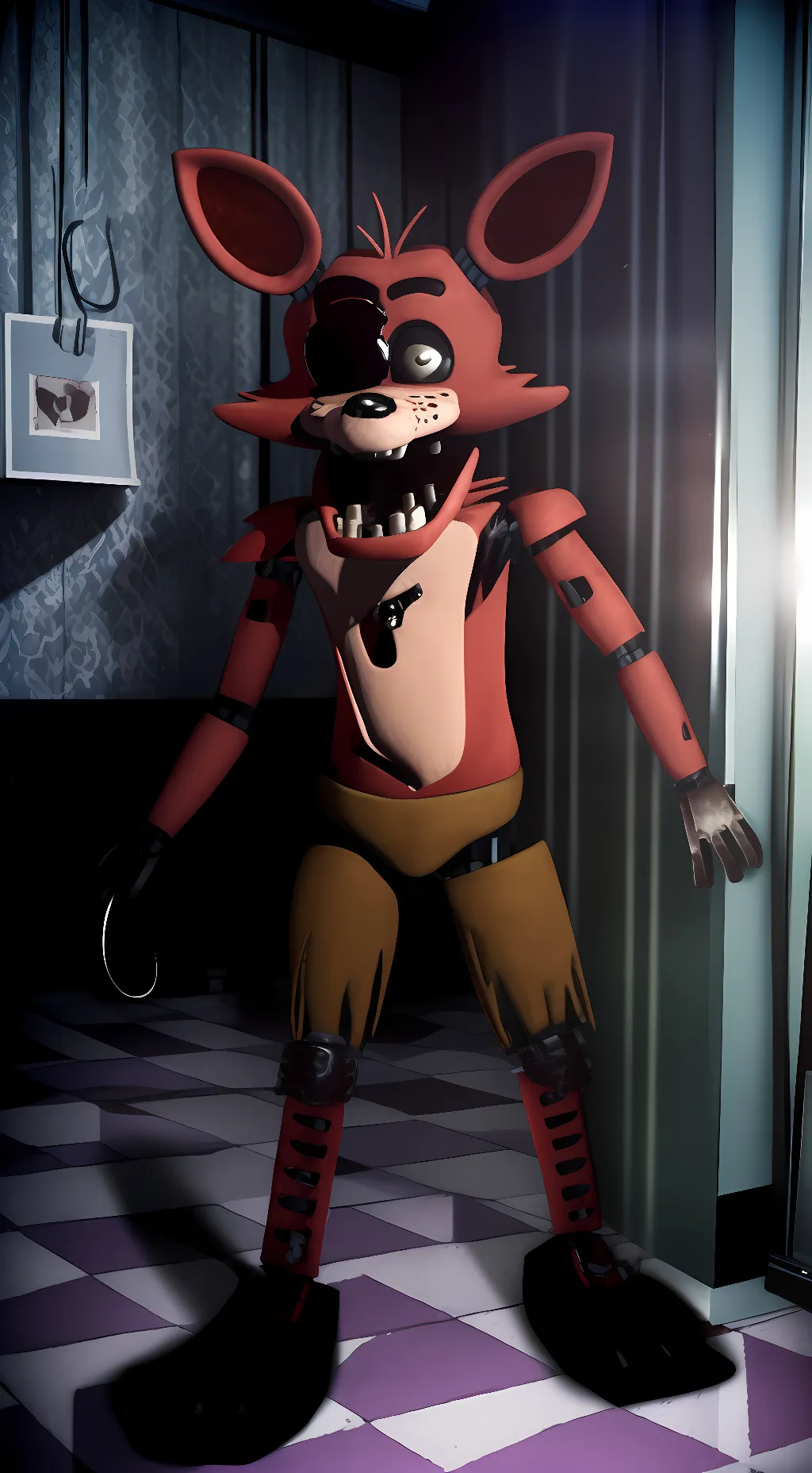 ai character: Foxy background