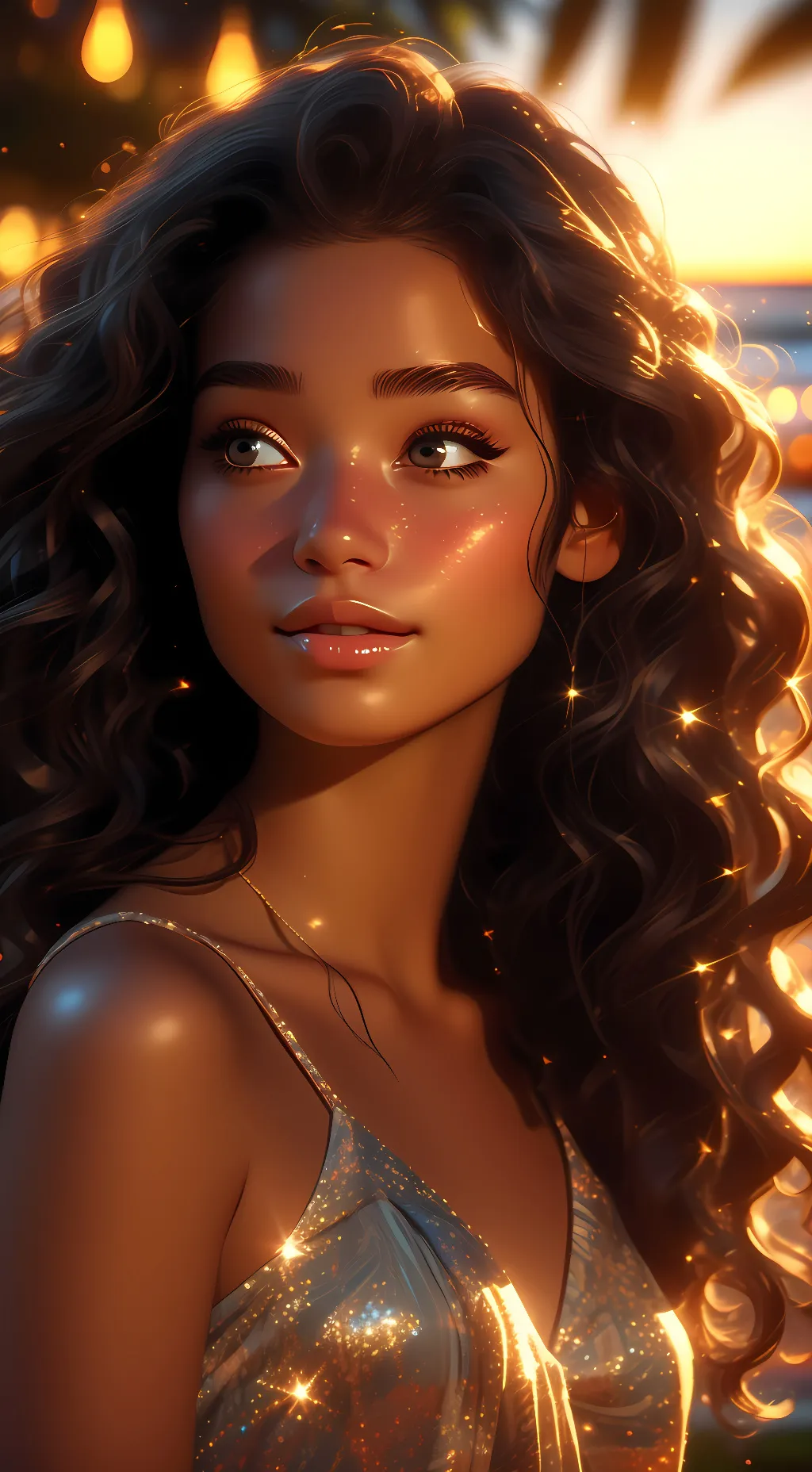 ai character: Summer background