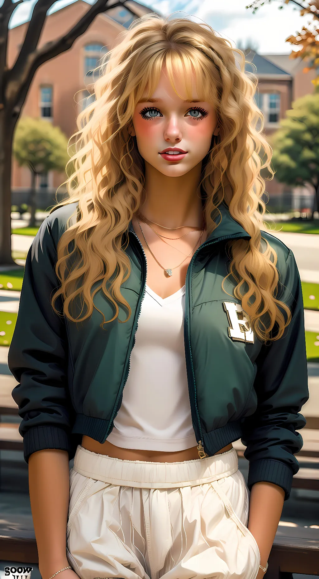 ai character: Natalie  background