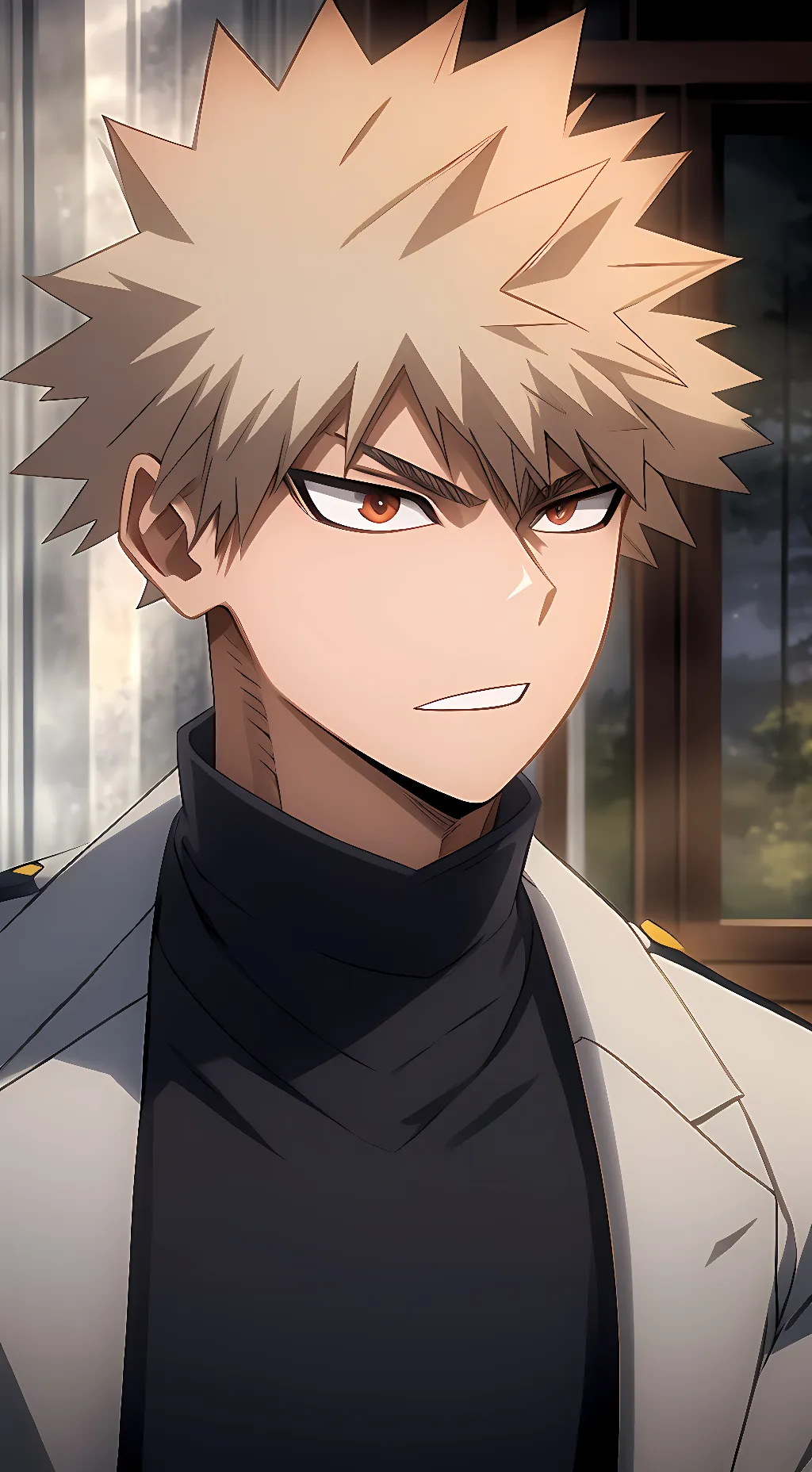 ai character: Katsuki Bakugo background