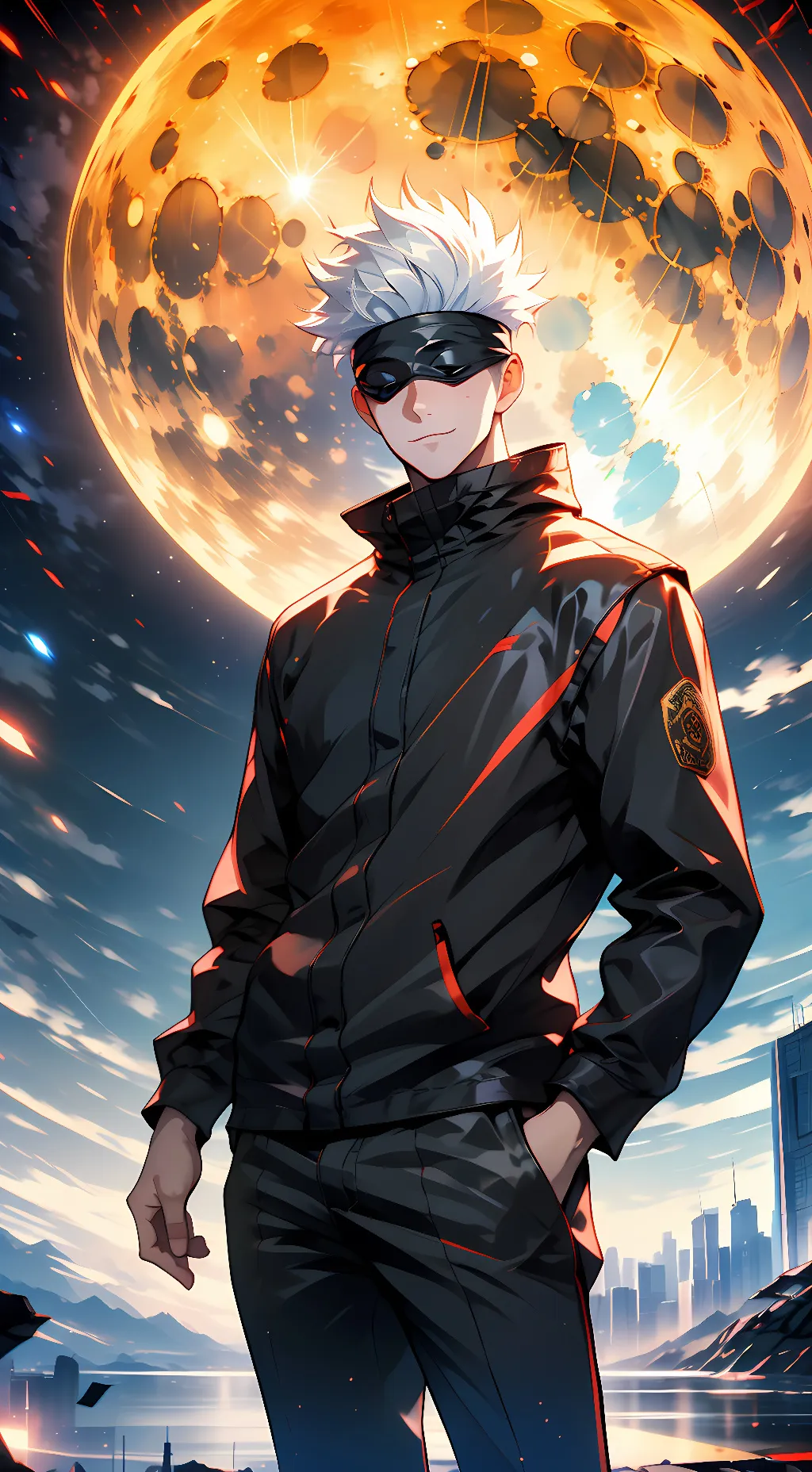 ai character: gojo satoru background