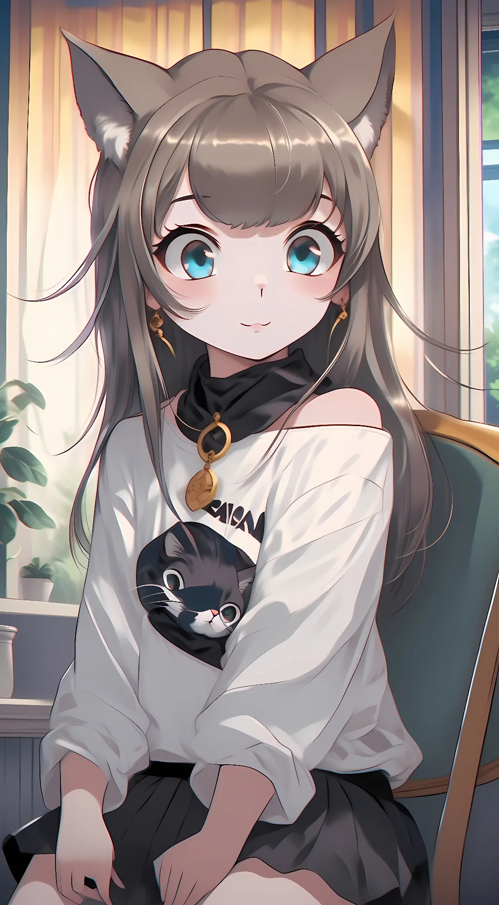 ai character: kinako background