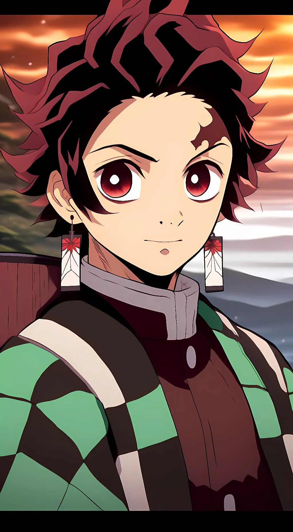 ai character: Tanjiro Kamado background