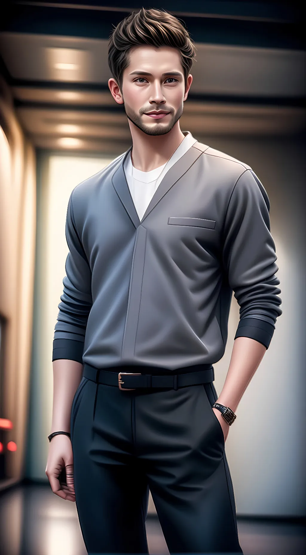 ai character: Conrad Hawkins  background