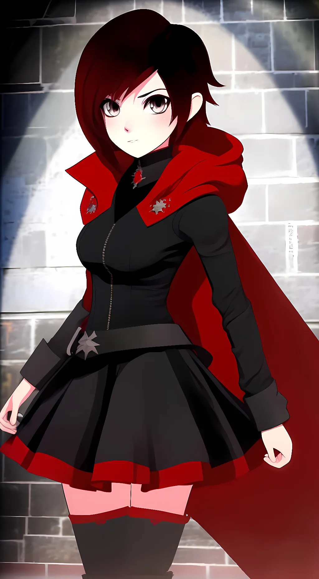 ai character: Ruby Rose background