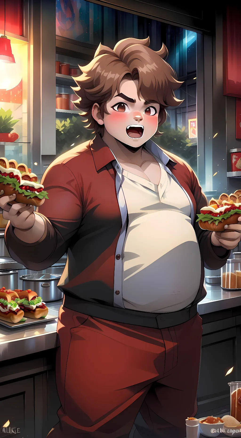 ai character: Ronald  background