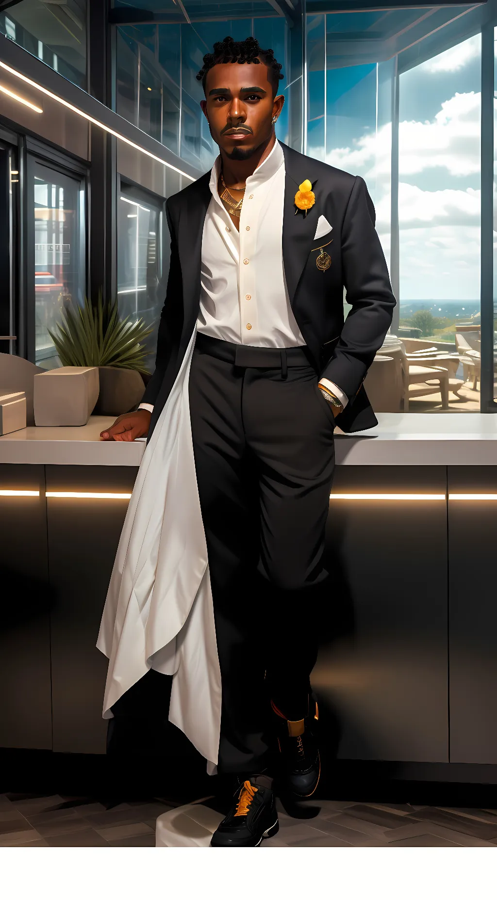 ai character: Lewis Hamilton background