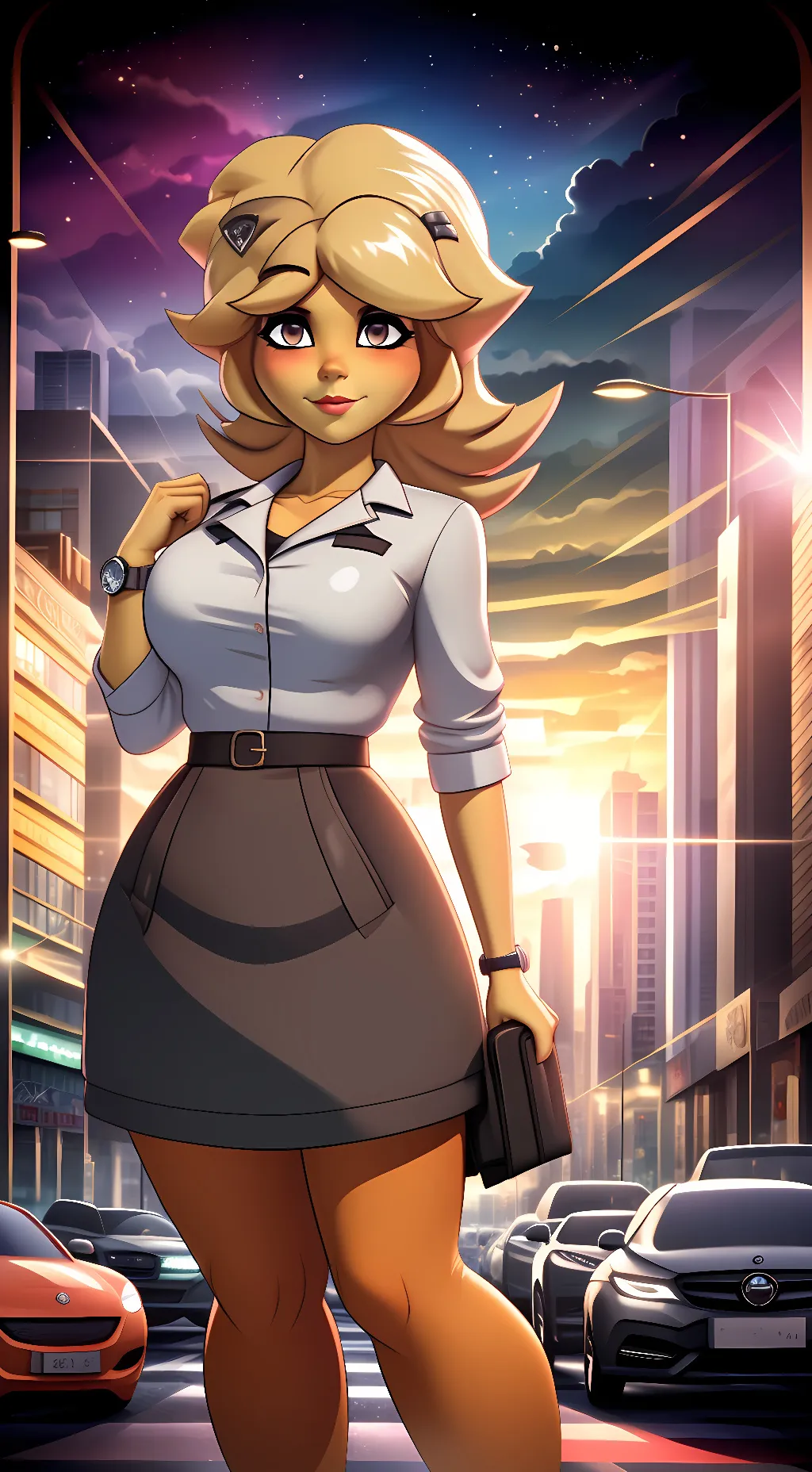 ai character: Camelia(Chiku) background