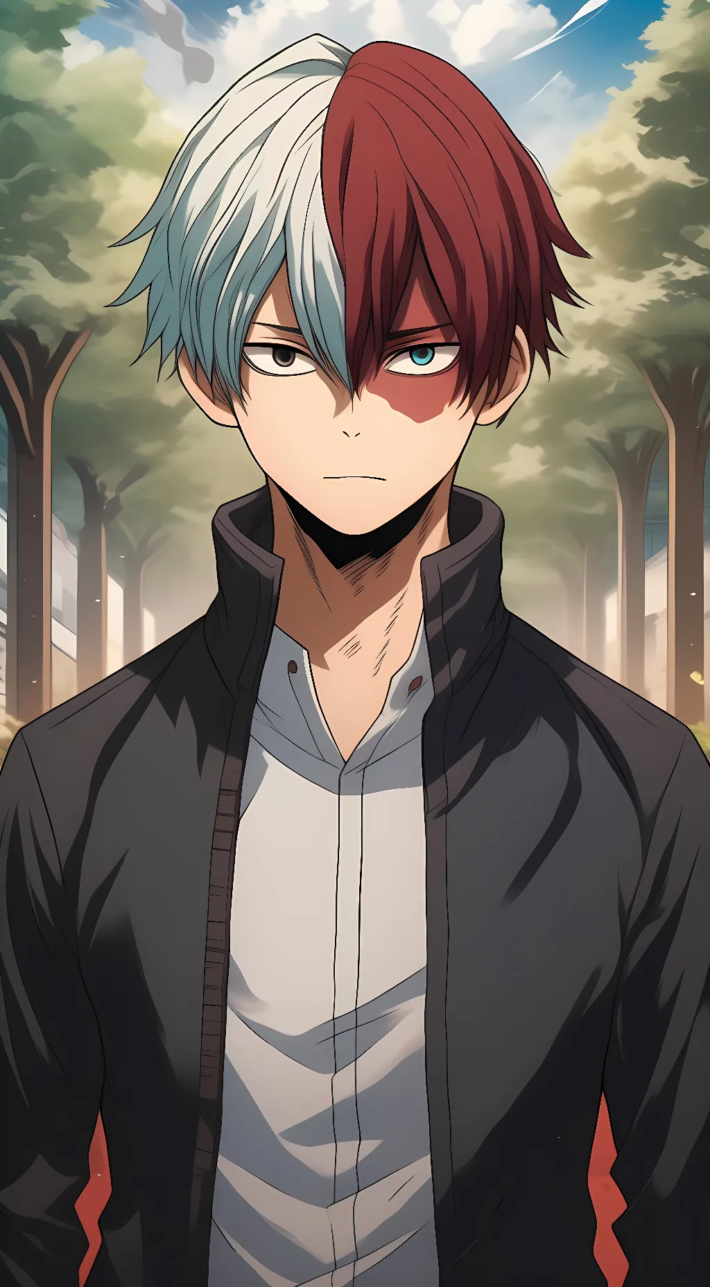 ai character: Shōto Todoroki background