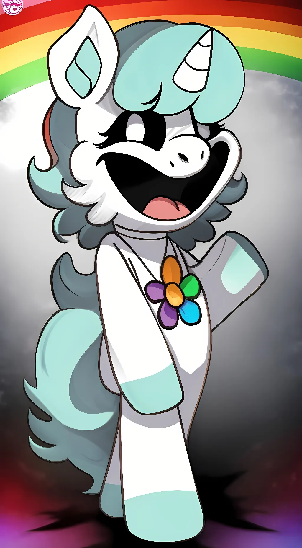 ai character: Craftycorn(AU] background