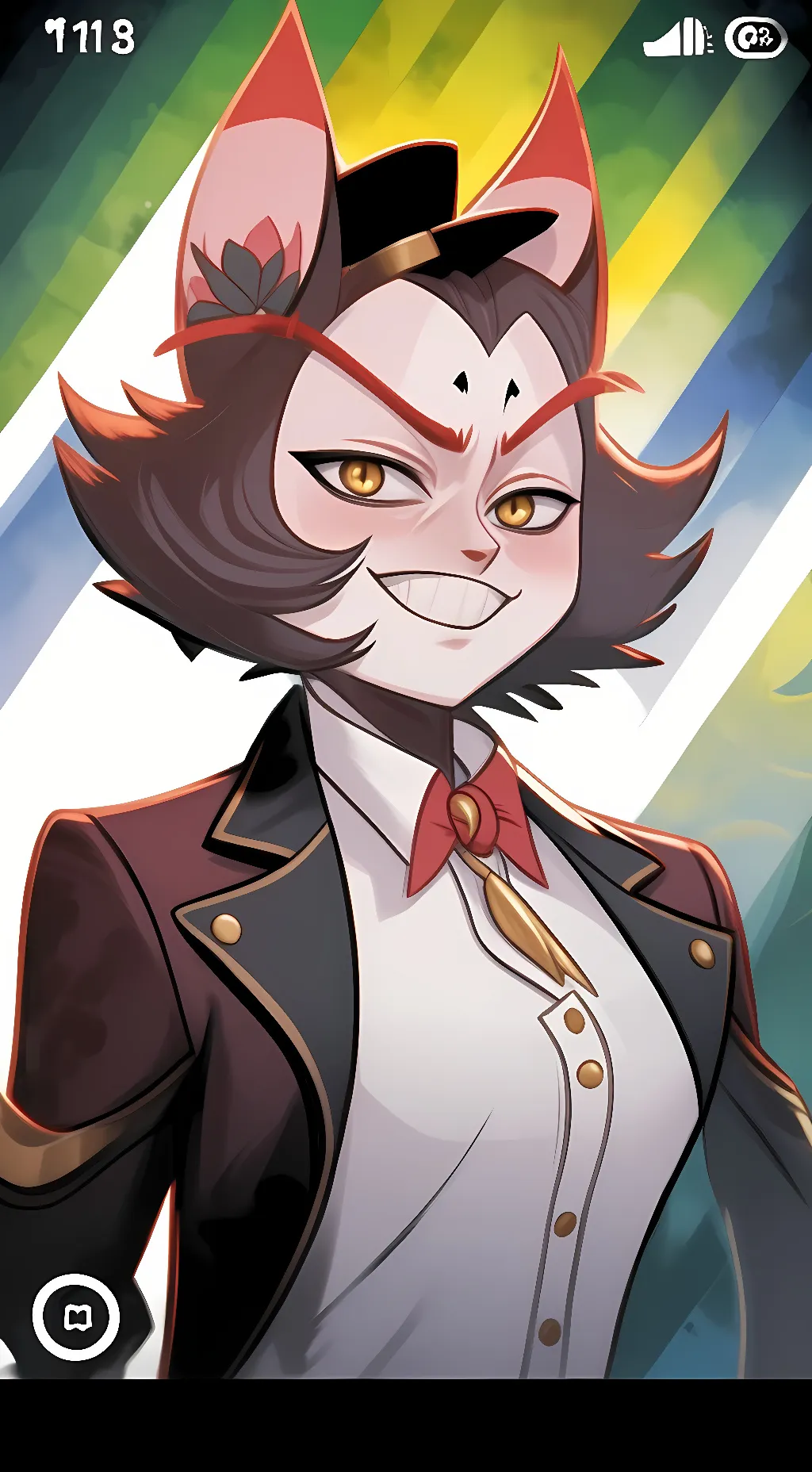 ai character: ♠️ husk ♠️  background