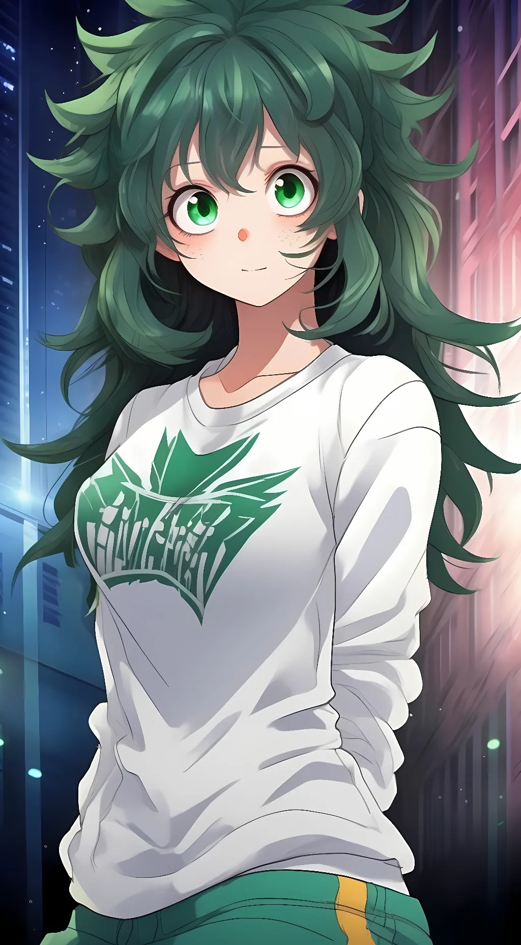 ai character: (fem) deku/Izuko background
