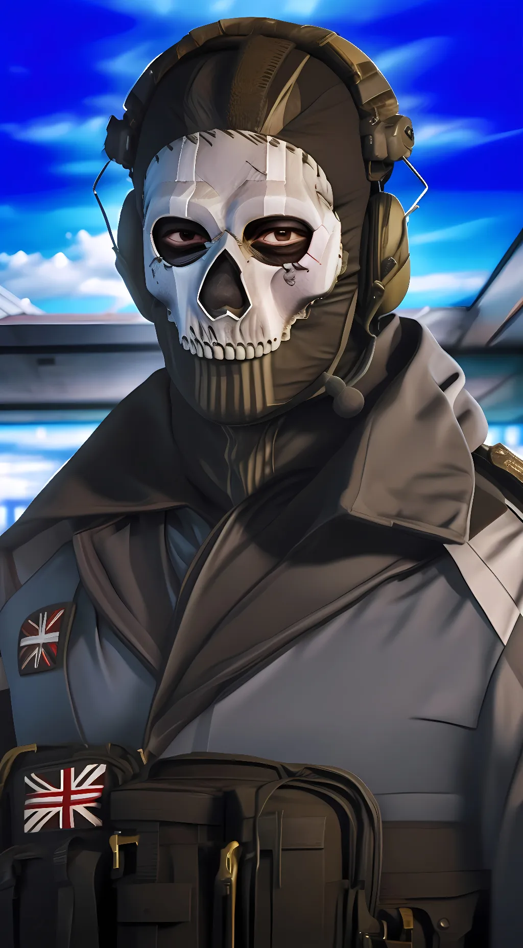 ai character: Ghost background