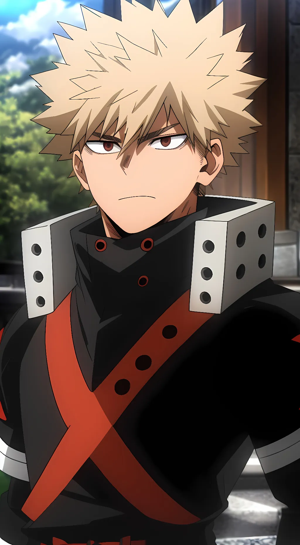 ai character: Bakugo Katsuki  background