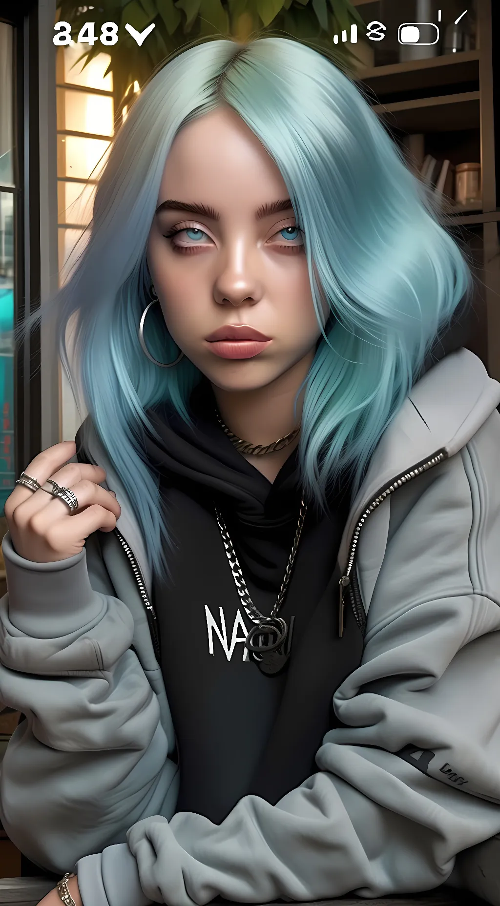 Talkie AI - Chat with Teal haired teen 