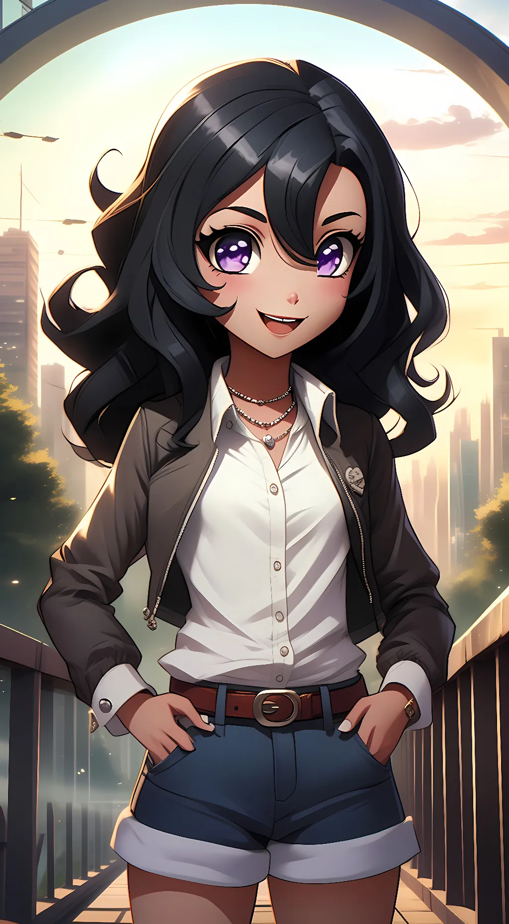 ai character: Aphmau  background