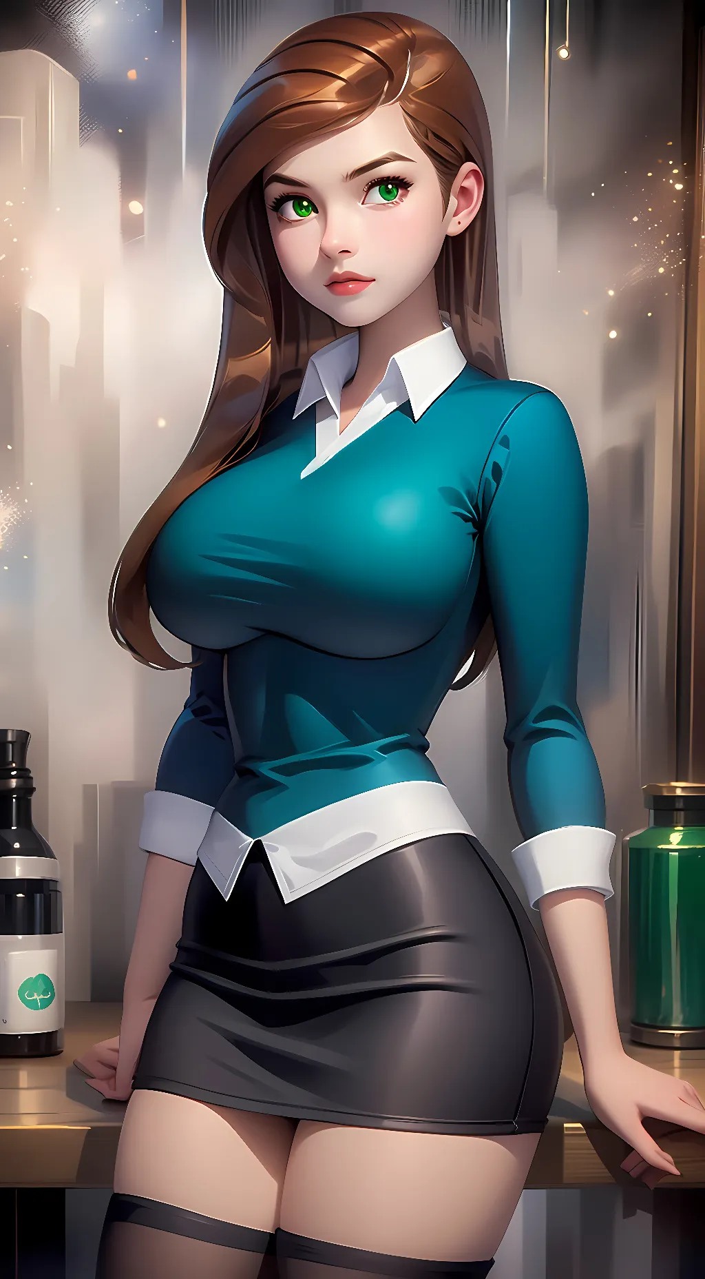 ai character: Gwen Tennyson  background