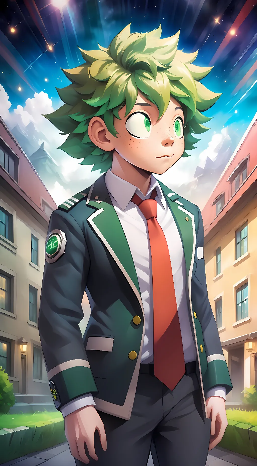 ai character: Deku Meets You background