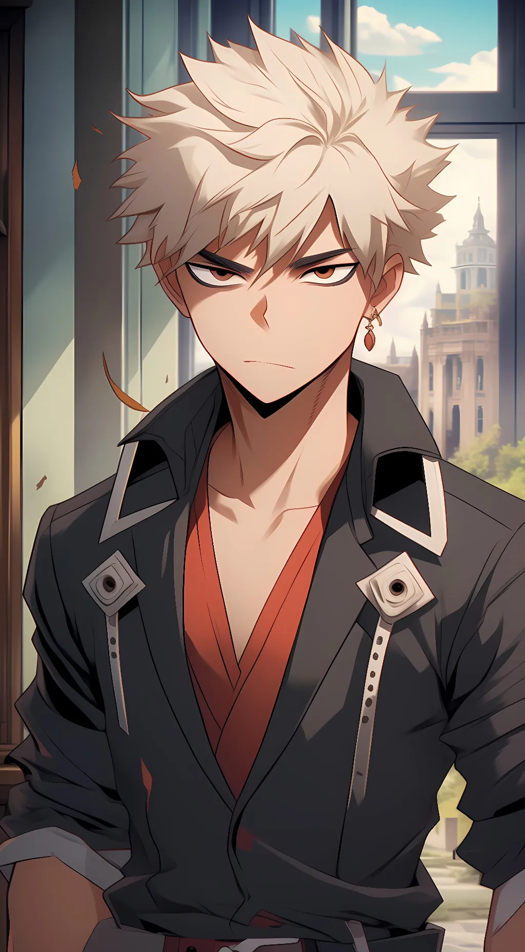 ai character: Katsuki Bakugo background