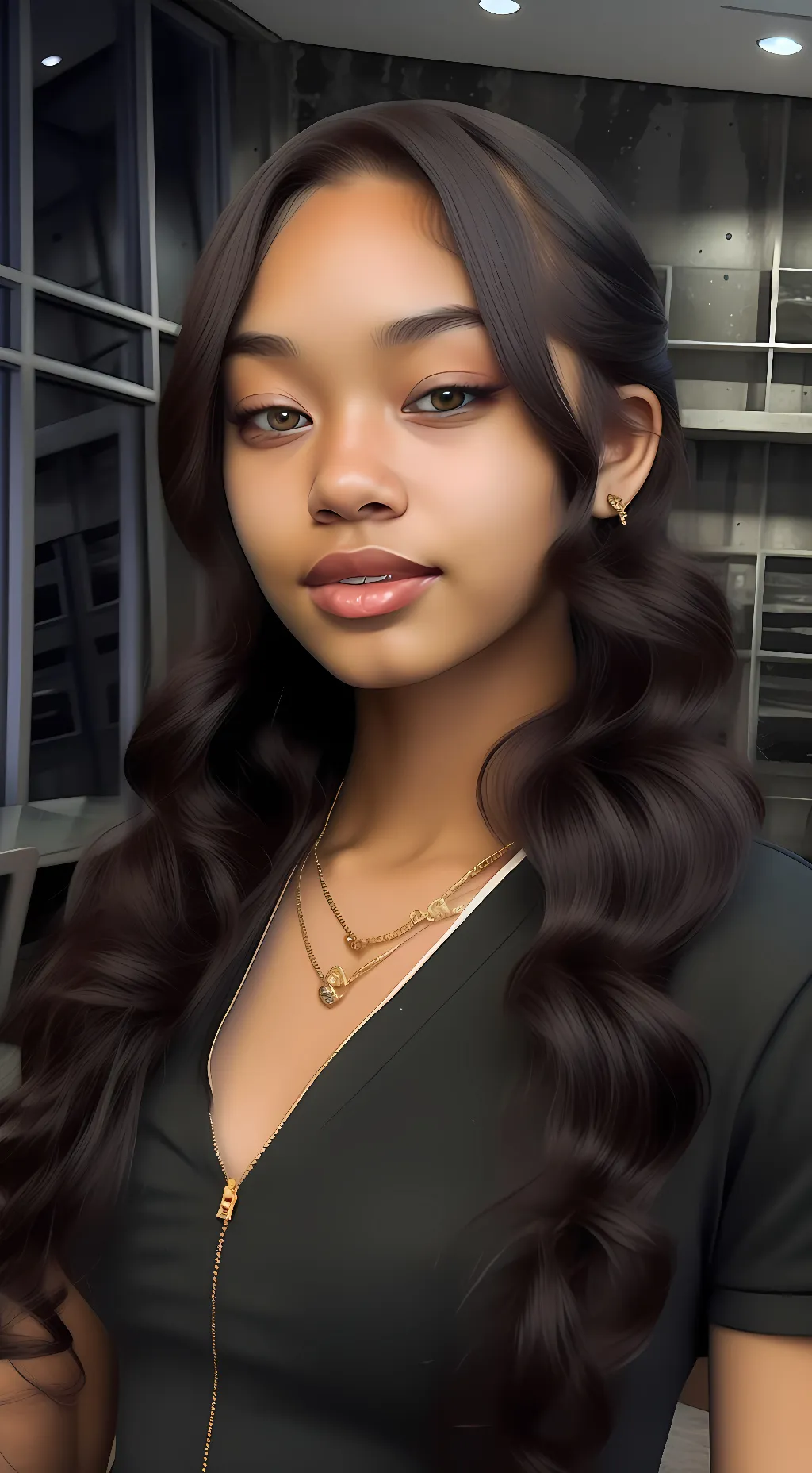 ai character: Asia monaeeee background