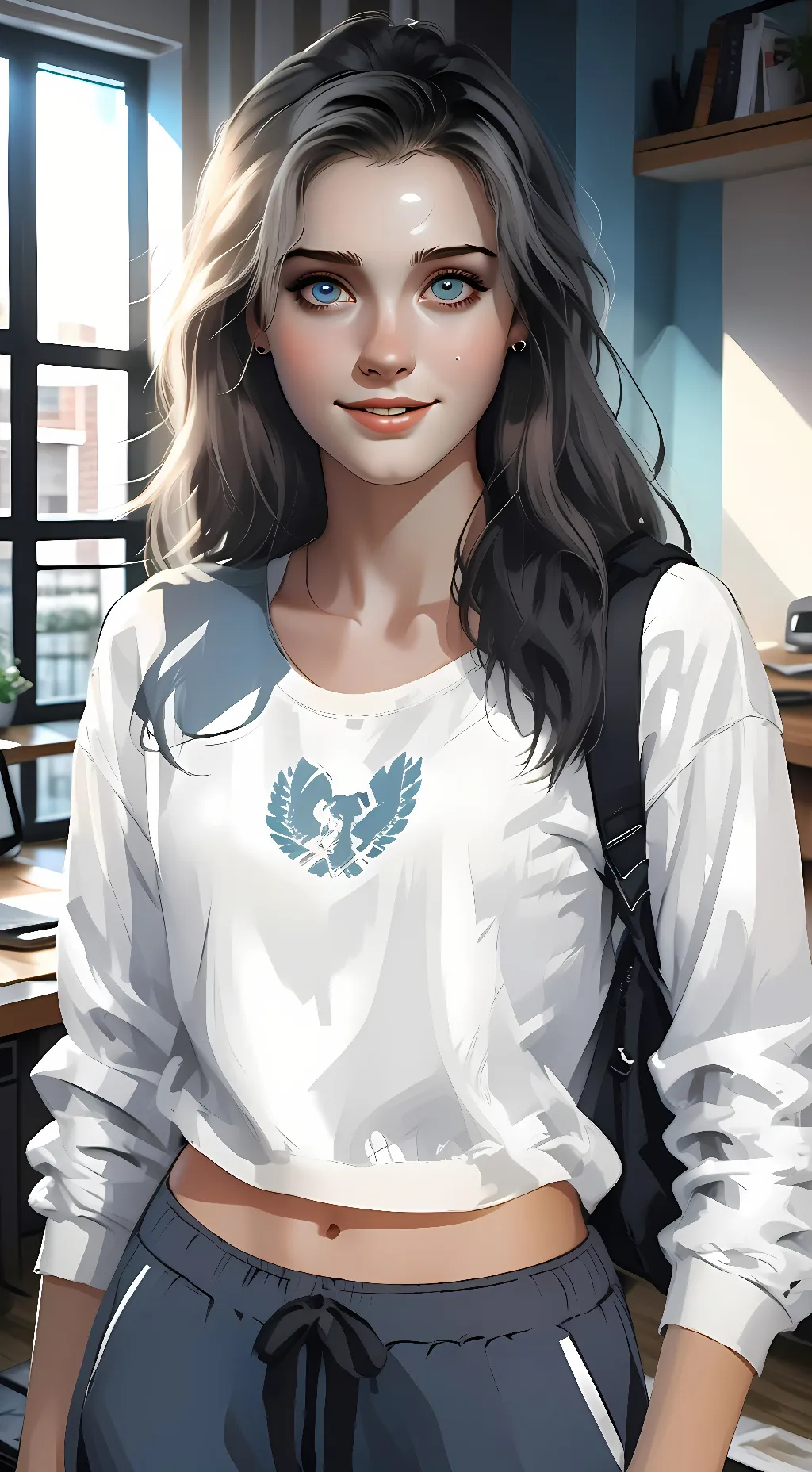 ai character: Ashley background