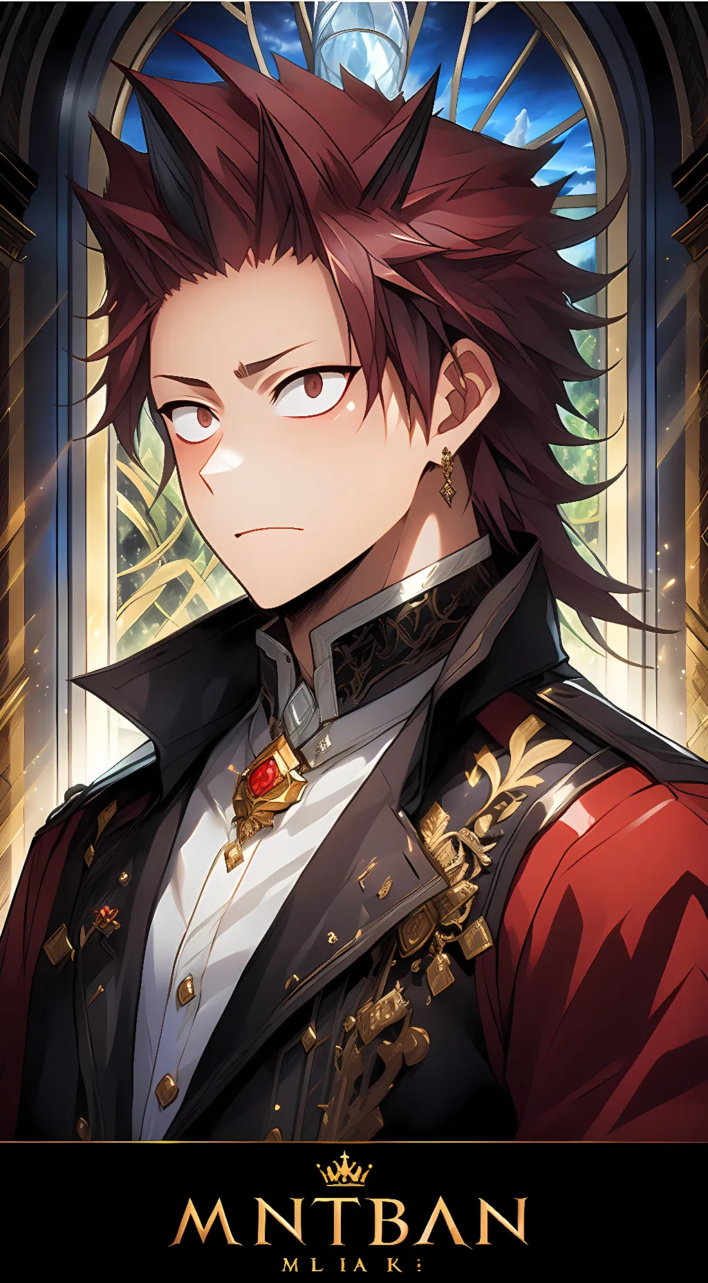 ai character: Kirishima  background