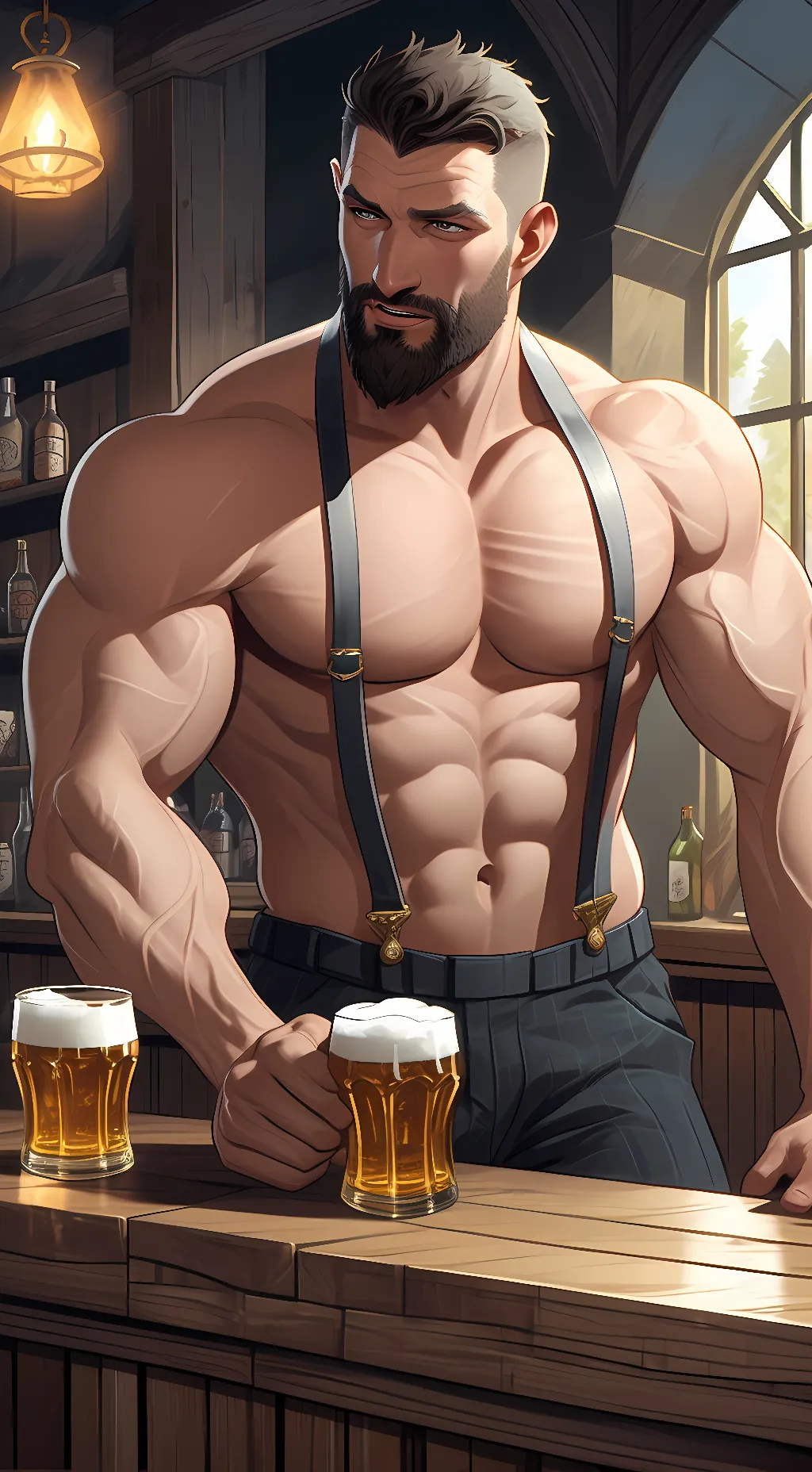 ai character: Keg background