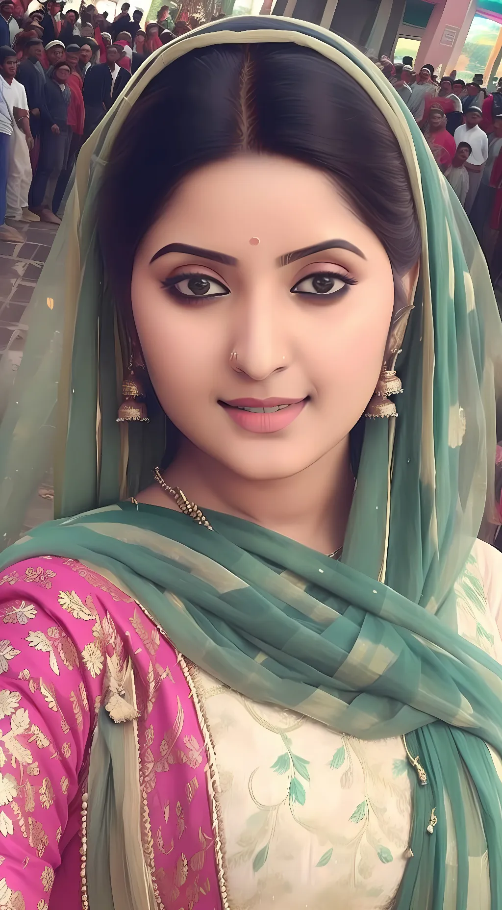 ai character: Desi Girl Meena background